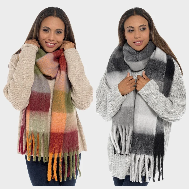 Ladies Checked Scarf