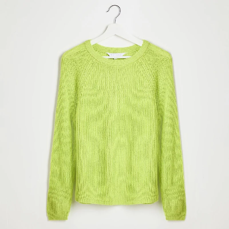 Ladies Lime Raglan Sleeve Jumper