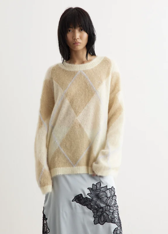 Mohair O-Neck Pullover