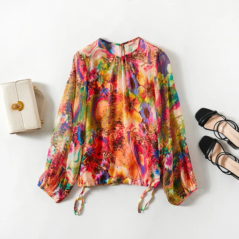 Floral Silk Blouse