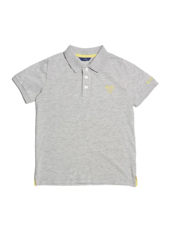 Grey Polo Logo T-Shirt  (7-16)