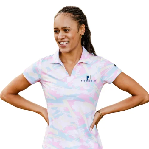 Ladies Yatta Golf Polo - Pink