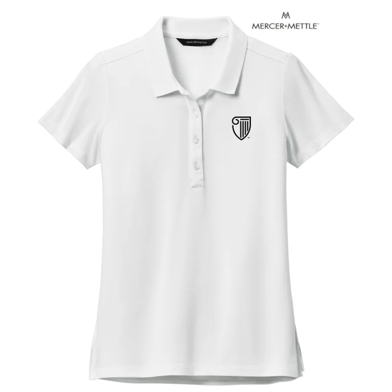 NEW STRAYER Mercer+Mettle™ Women’s Stretch Pique Polo - White