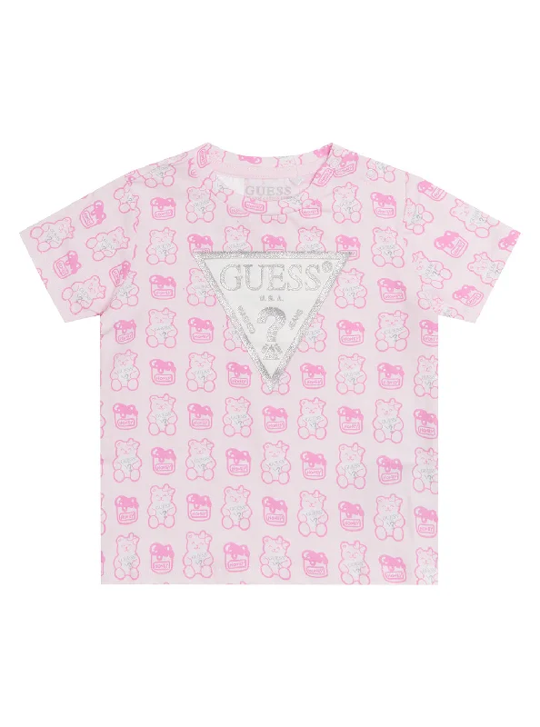 Pink Logo Print T-Shirt (3-18m)