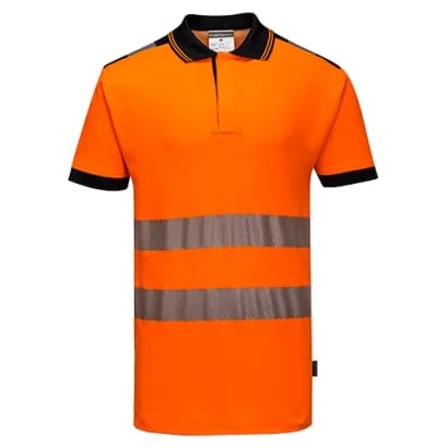 Segmented Hi-Vis Comfort Polo Shirt RIS 3279 Portwest T180