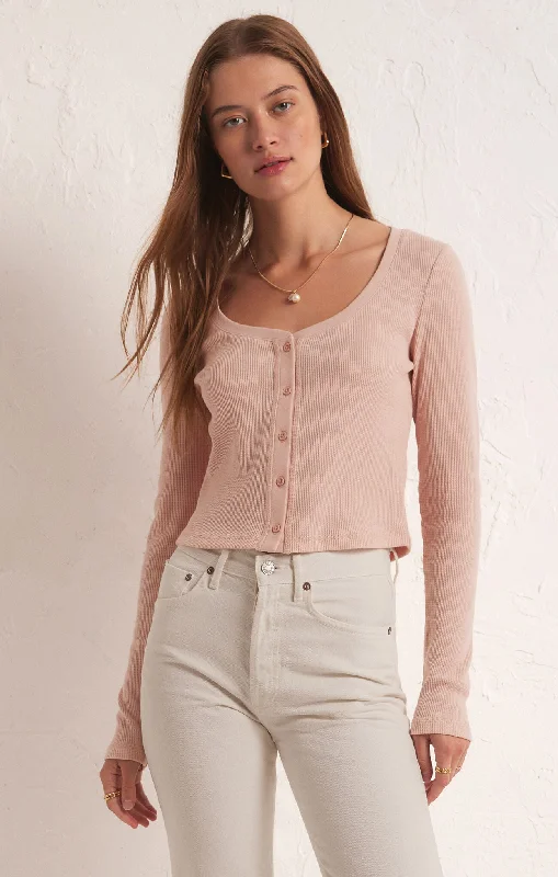 Ciana Cropped Waffle Top