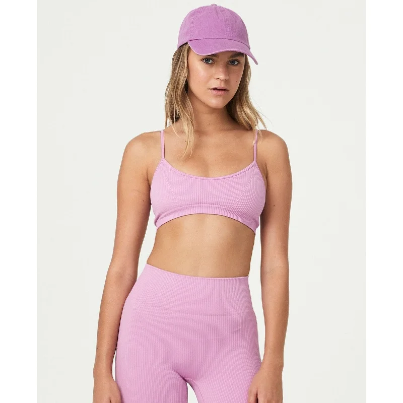 COTTON ON Women's Seamless Tiny Crop Top Pink Size Medium