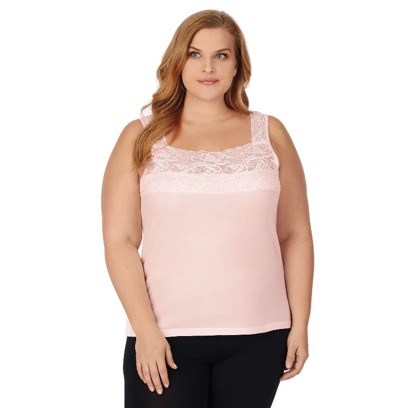 SofTech Stretch Lace Detail Cami PLUS