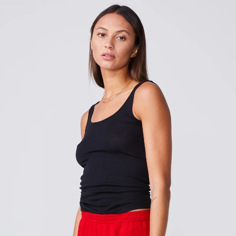 Supimafine Rib Scoop Neck Tank