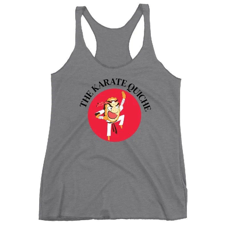 Movie The Food™ "The Karate Quiche" Women's Racerback Tank Top