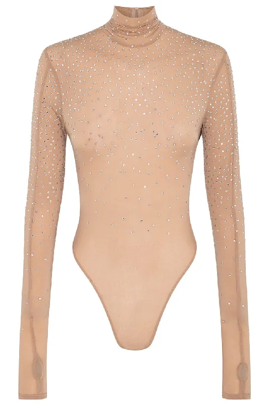 Sloan Crystal Long Sleeve Bodysuit