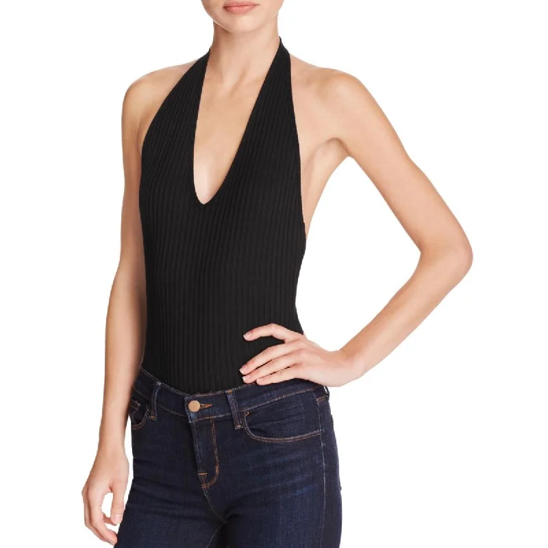 Womens Jersey Halter Bodysuit