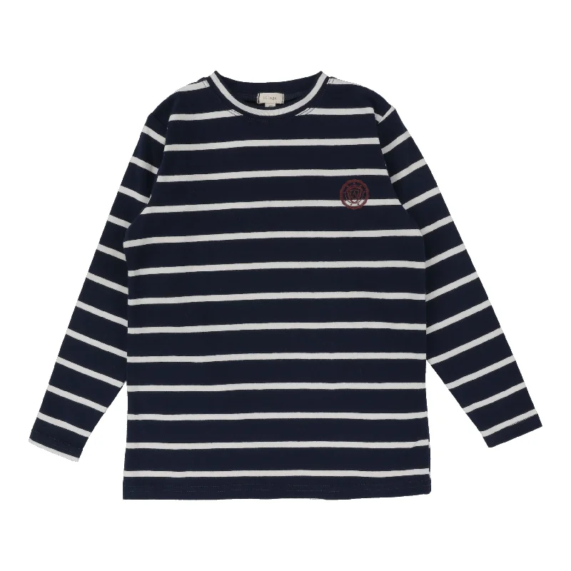 Navy/Cream Stripe